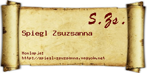 Spiegl Zsuzsanna névjegykártya