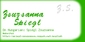 zsuzsanna spiegl business card